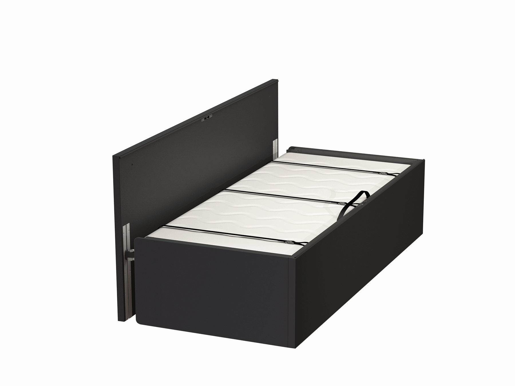 Wall-mounted Tablebed Single – Black