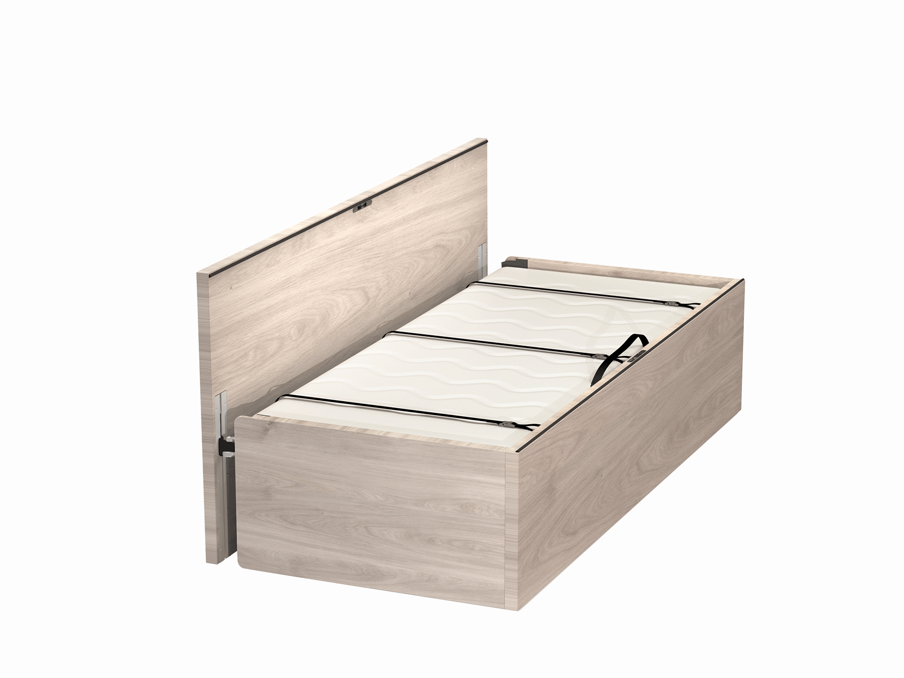 Wall-mounted Tablebed Single – Oak Wall-mounted Tablebed Single – Oak
