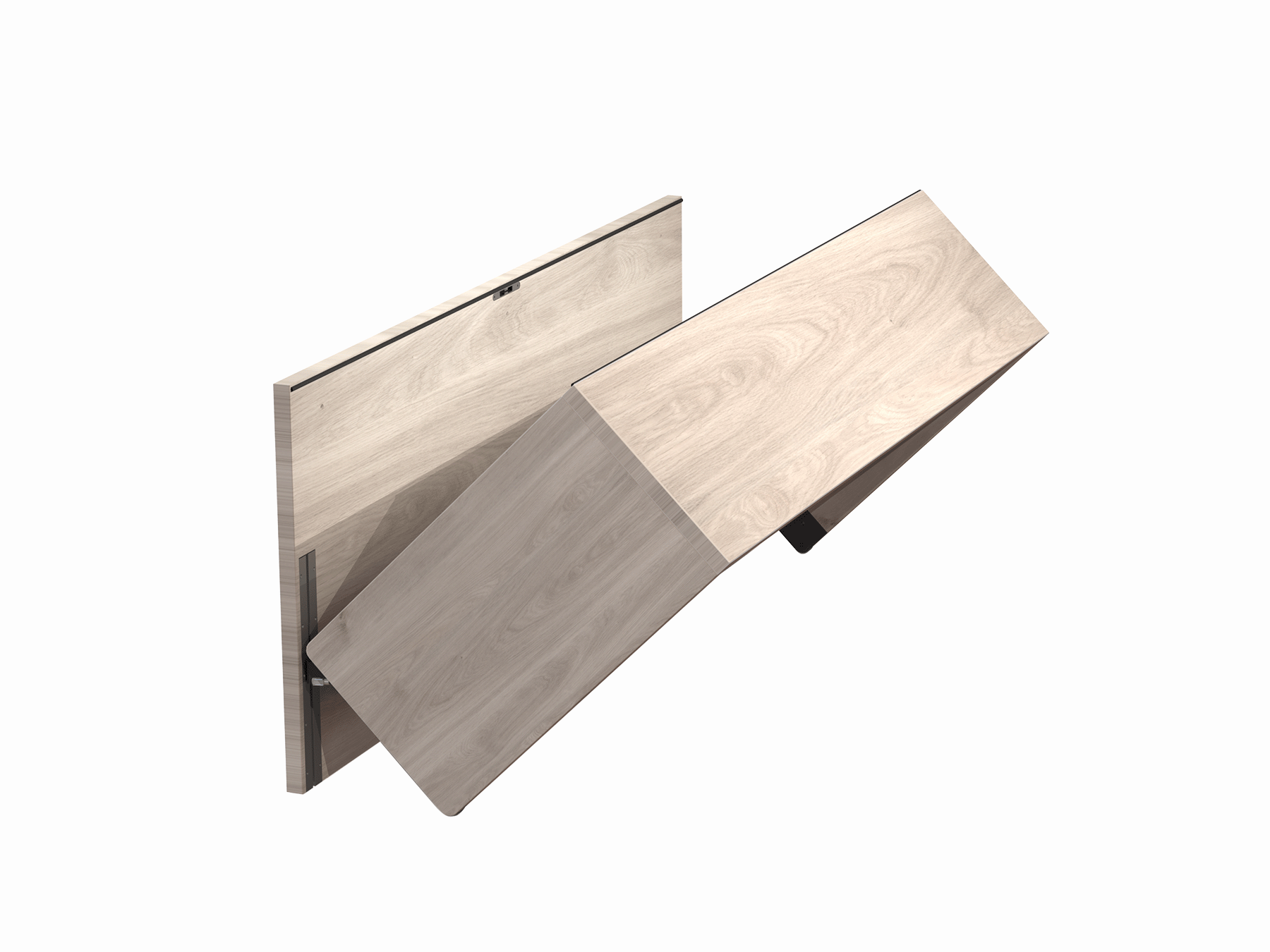 Wall-mounted Tablebed Single – Oak Wall-mounted Tablebed Single – Oak