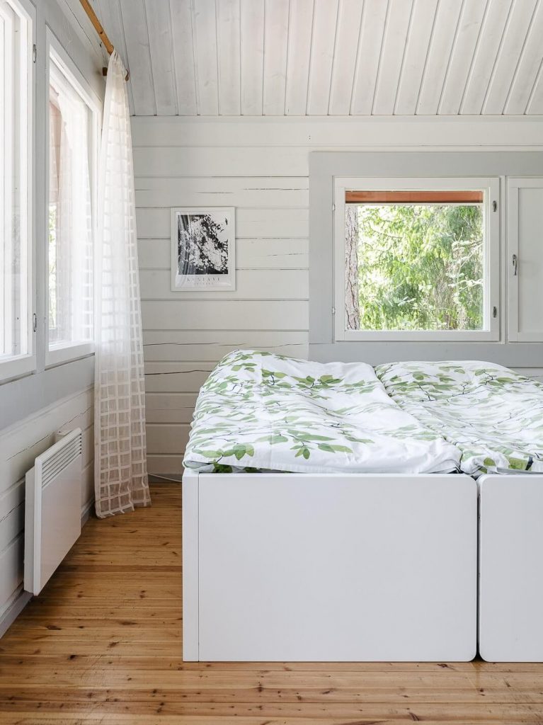 Tablebed i en stuga