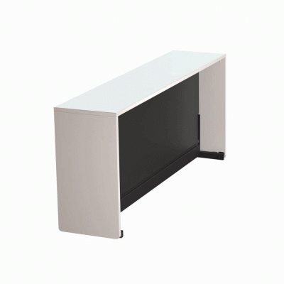 Tablebed Freestanding Single – Vitt