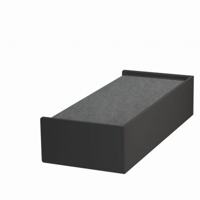 Tablebed Freestanding Single – Svart